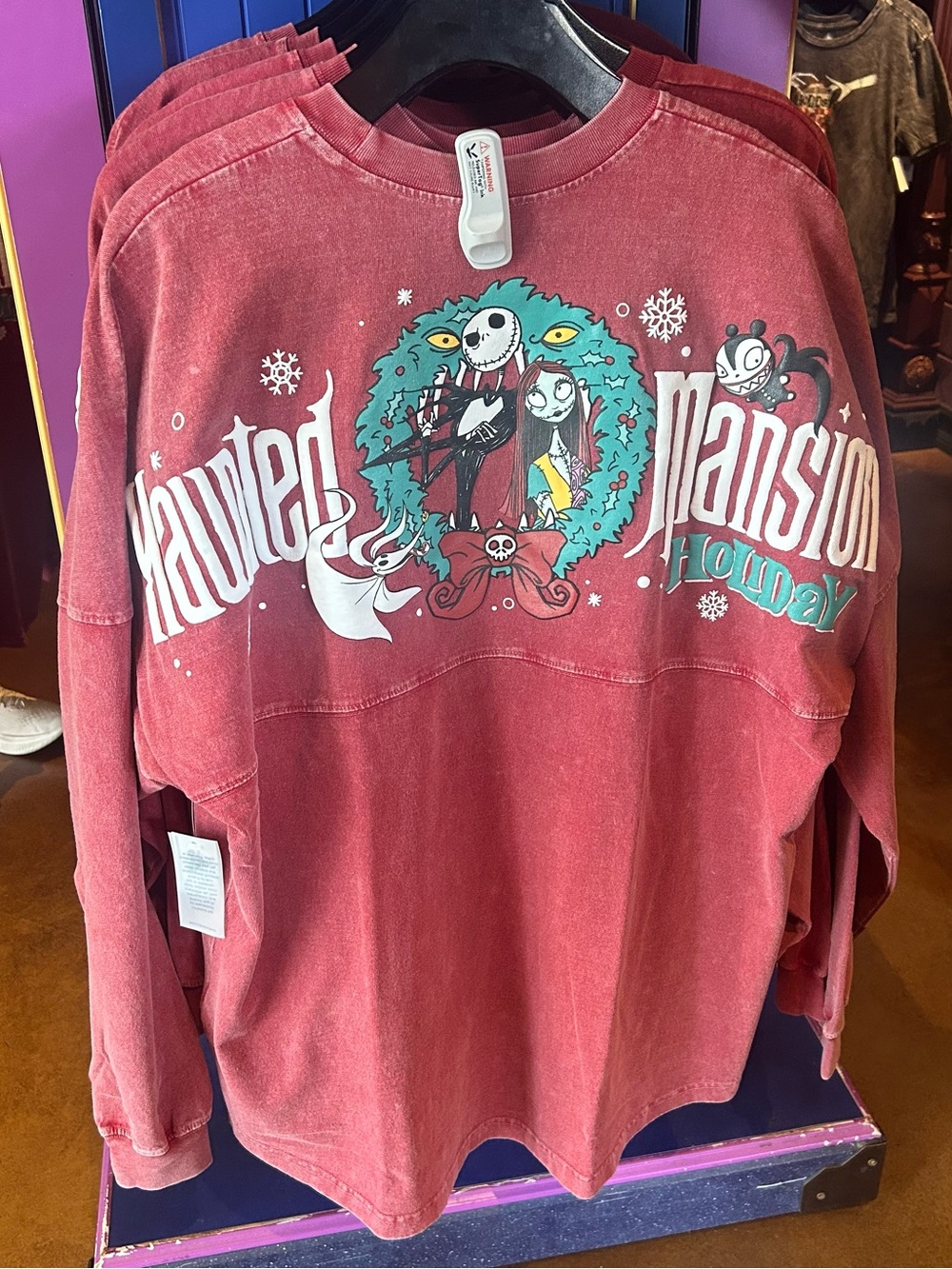 New Disney Parks NBC 25th Anniversary Haunted Mansion Holiday Spirit Jersey